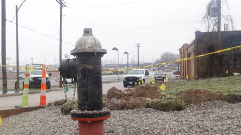 Fire Hydrant Near Construction